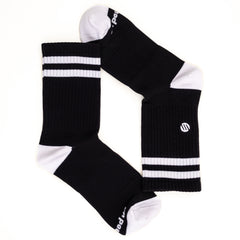 Classic Black & White Stripe Socks